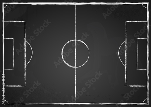 Fußballfeld schwarz