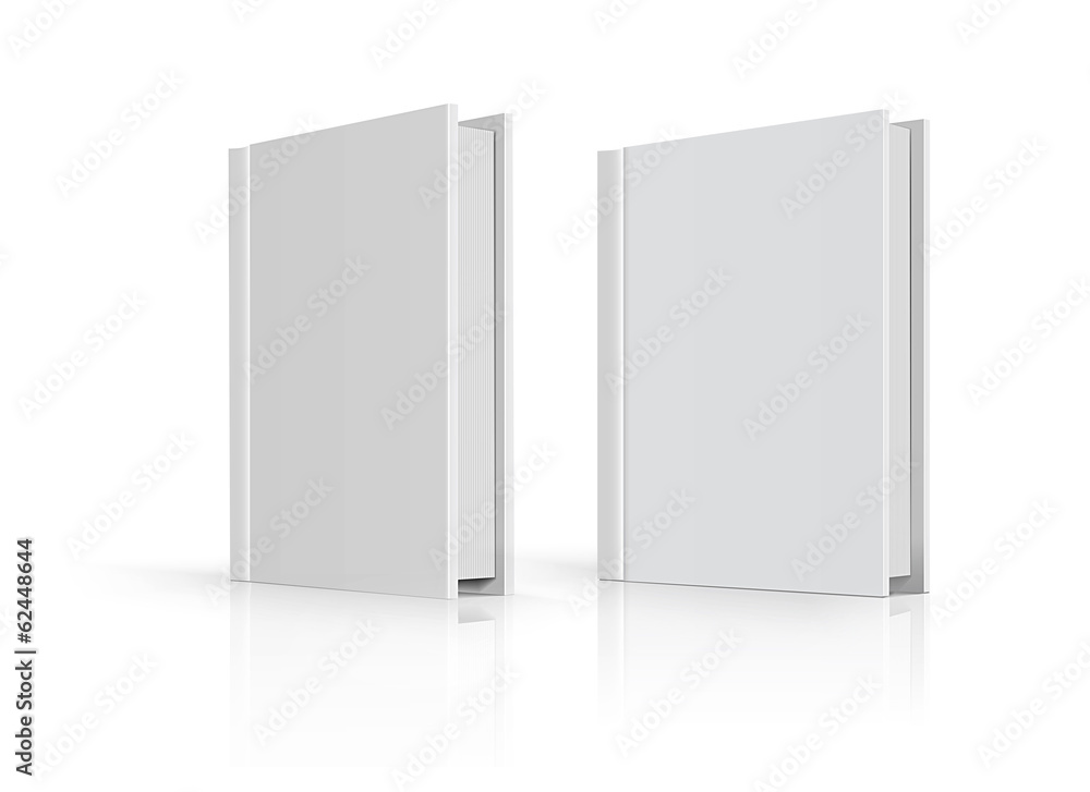 Blank book cover over white background Blank book cover over white background