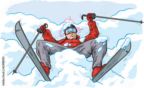 Fallen skier