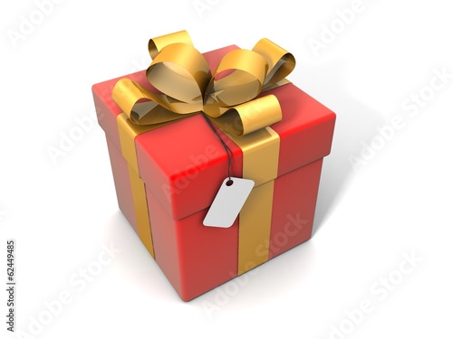 Gift isolated on a white background