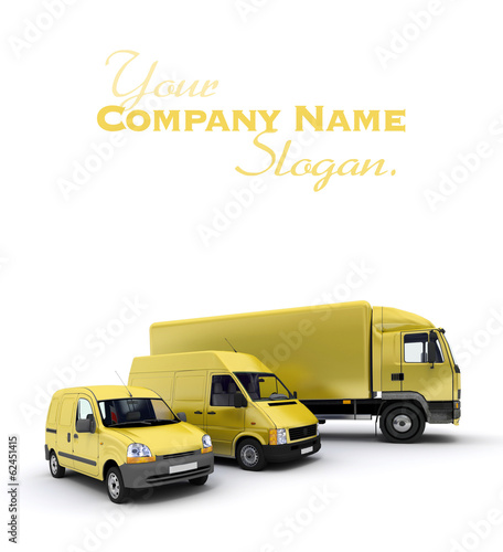 Transportation fleet in yellow