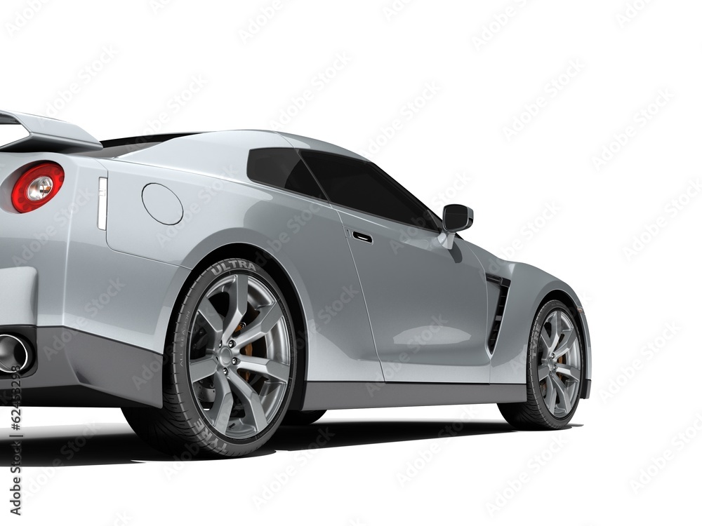 Sport car isolated on a white background