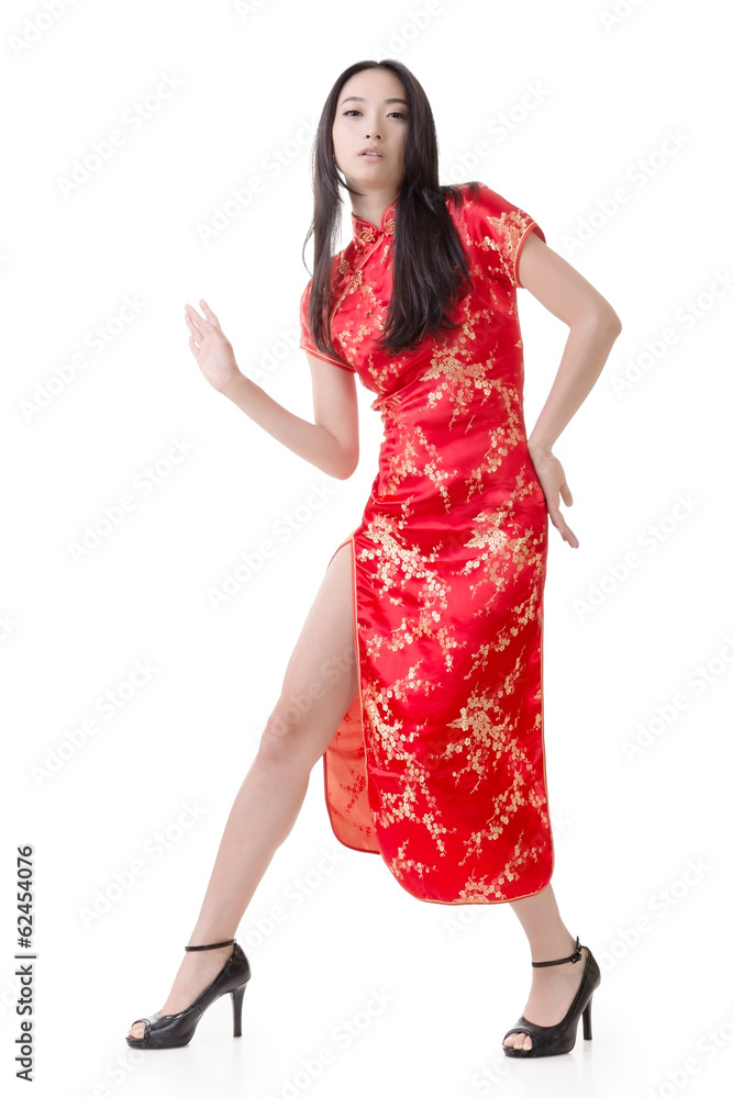 Sexy Chinese woman dress traditional cheongsam Sexy Chinese woman dress traditional cheongsam