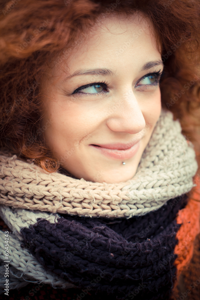 Close up of smiling young woman Close up of smiling young woman