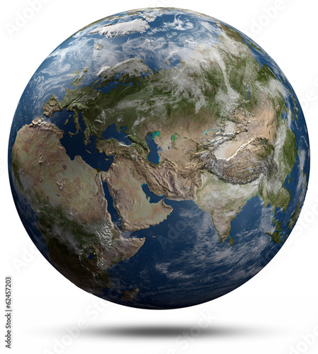 Earth globe - Eurasia