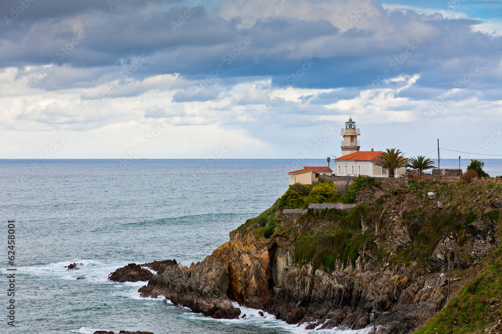 Lighthouse of Cudillero, Asturias, Northern Spain Lighthouse of Cudillero, Asturias, Northern Spain