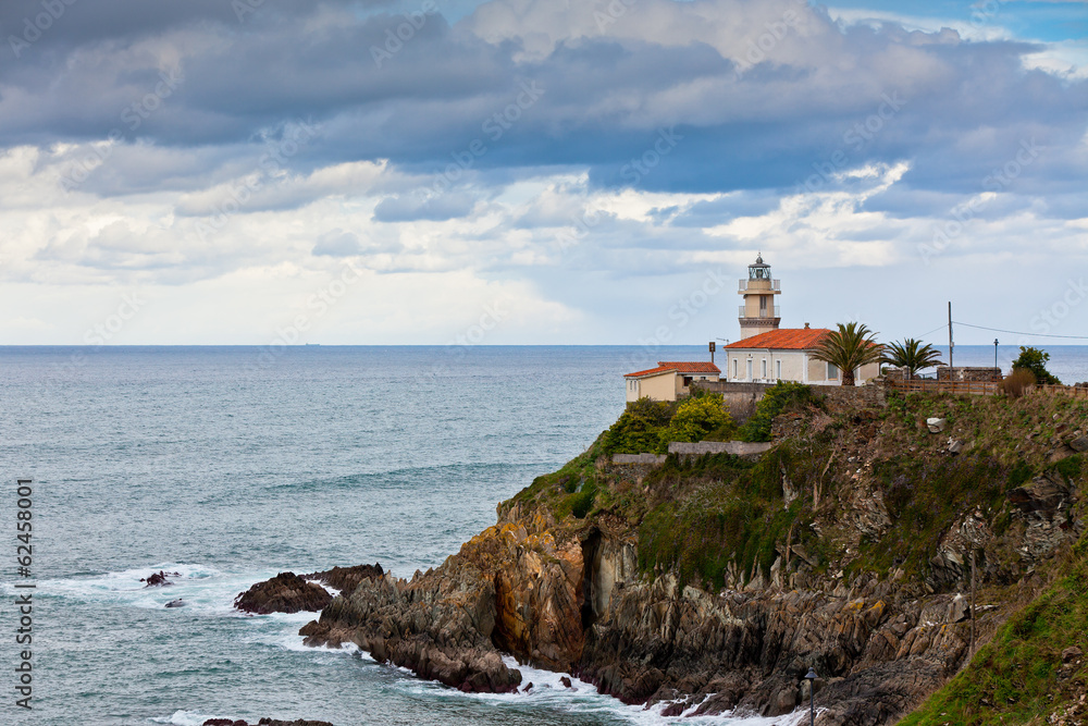 Lighthouse of Cudillero, Asturias, Northern Spain