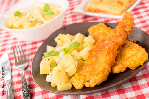Fried fish and potato