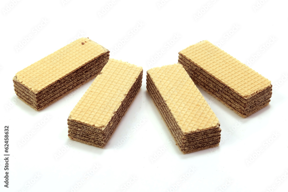 Chocolate Wafer In Isolated Chocolate Wafer In Isolated