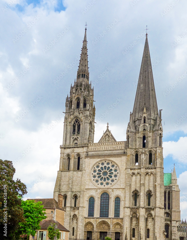 antique church building in france