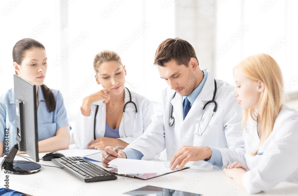 team or group of doctors working team or group of doctors working