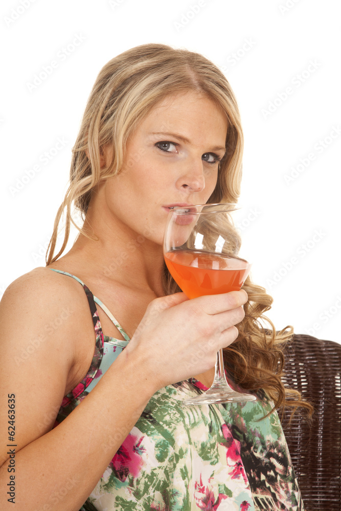 woman flower tank top glass ready to drink woman flower tank top glass ready to drink