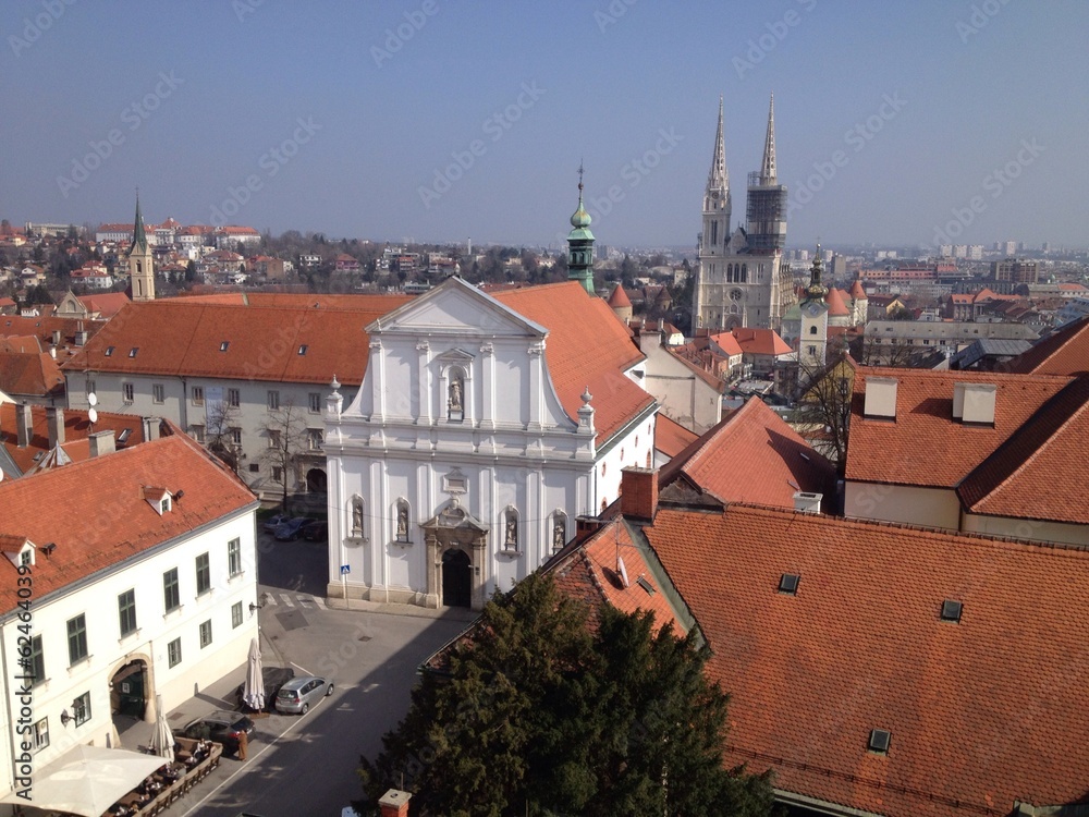 Fototapeta premium cathedral from lotrscak