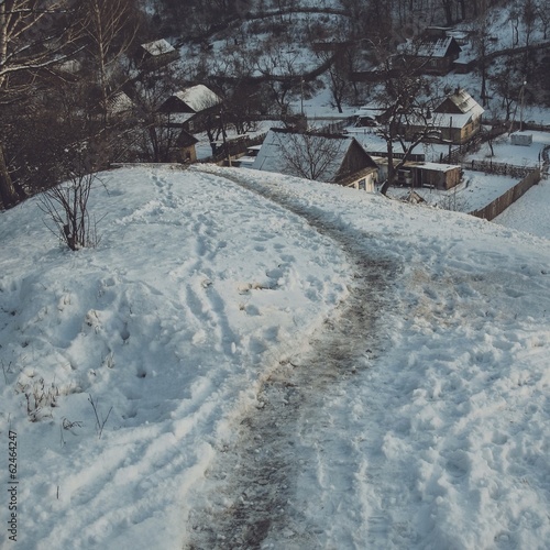 Wallpaper Mural small pathway to the village Torontodigital.ca