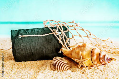 Beautiful tropical nautical still life photo