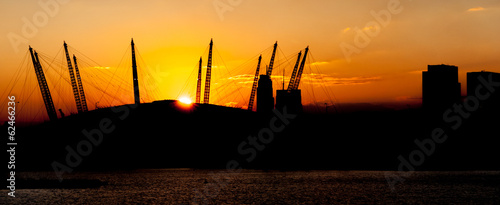 Canvas Print Arena Sunset