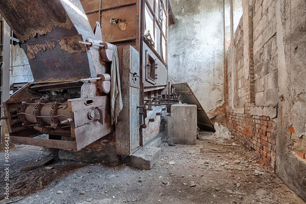 Fototapeta premium Old, abandoned and forgotten brick factory