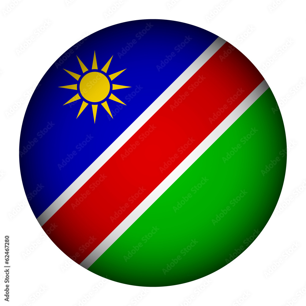 Namibia flag button. Namibia flag button.