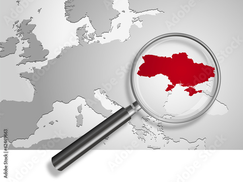 Landkarte *** Europa Ukraine