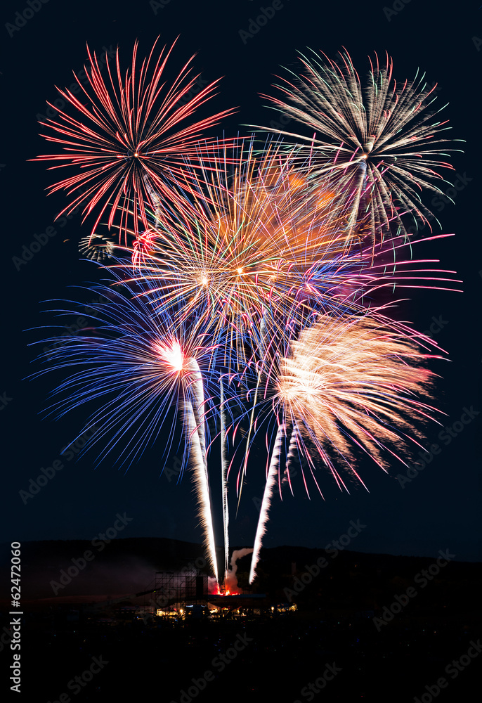 Fireworks Show Against the Night