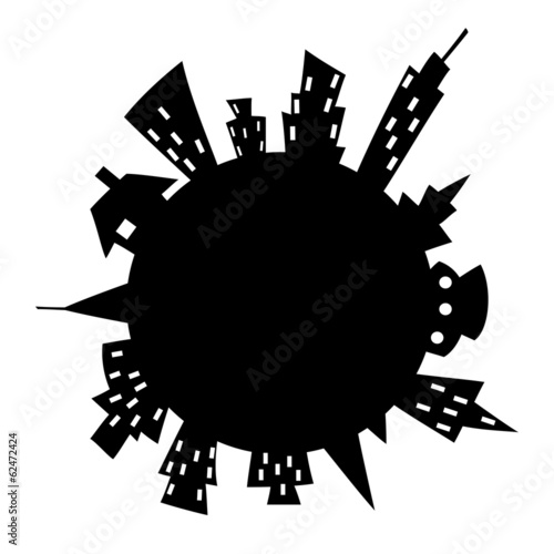 cartoon style city around