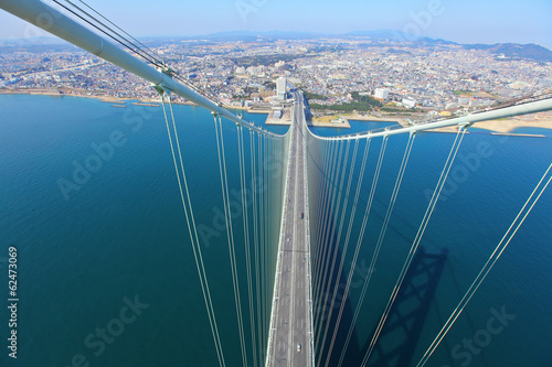 Akashi Kaikyo bridge viewing Kobe photo