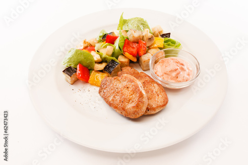 cutlets with vegetables