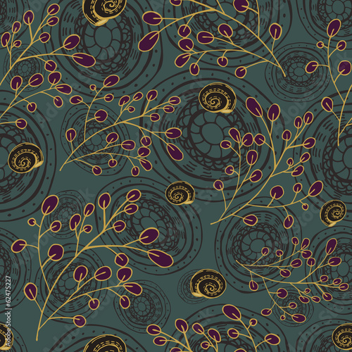 hand drawn floral seamless