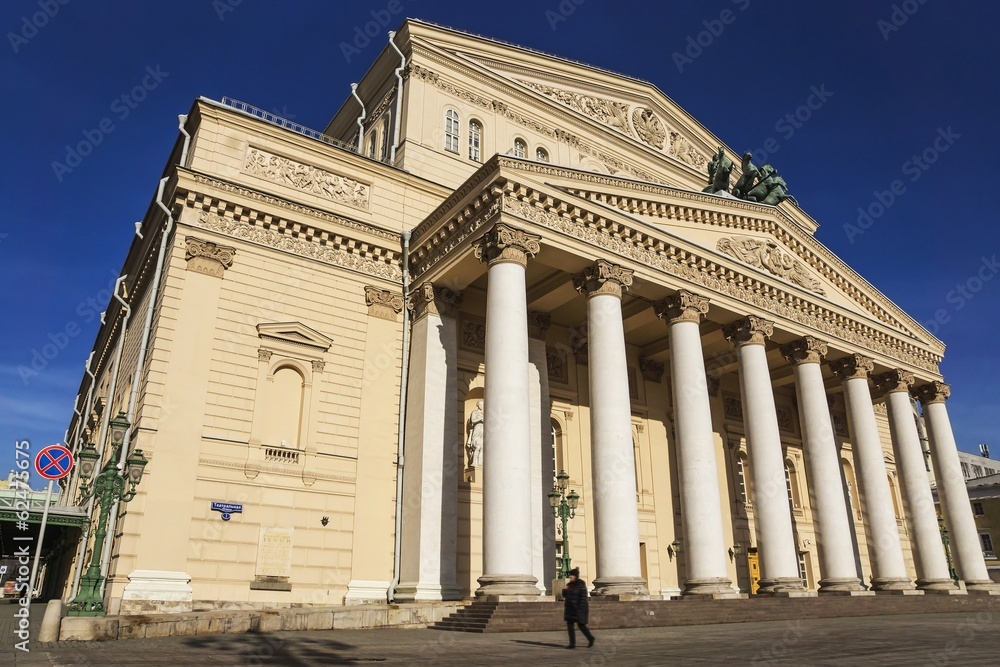 Bolshoi Theatre in Moscow, Russia