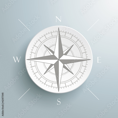 Compass Silver Background
