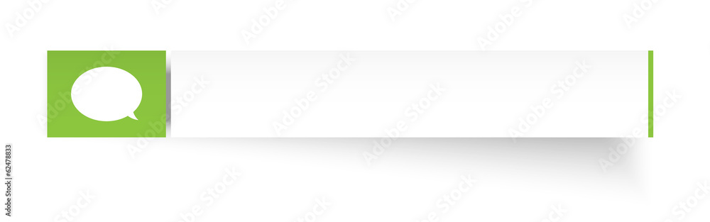 The rectangle label with speech bubble icon The rectangle label with speech bubble icon