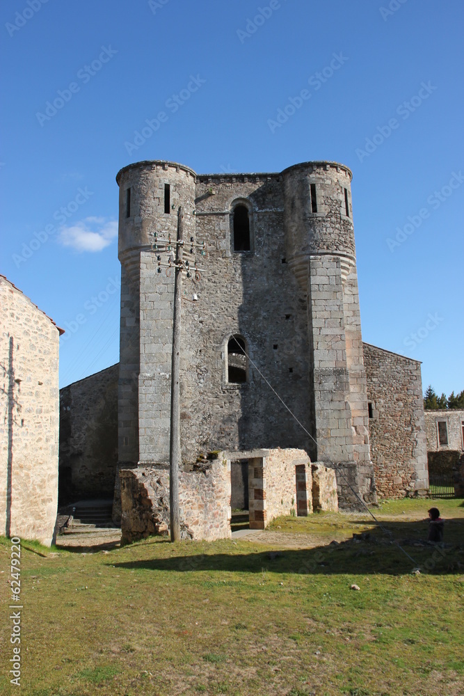L'église d'Oradour-sur-Glane (Haute-Vienne)