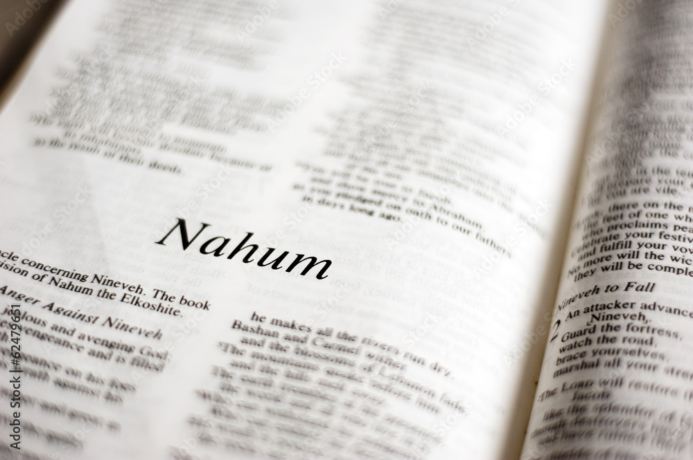 Naklejka premium Book of Nahum