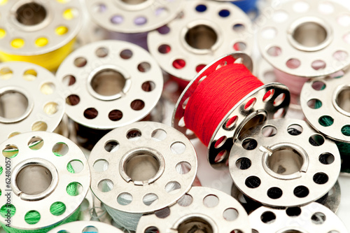 Bilde på lerret Sewing machine bobbins