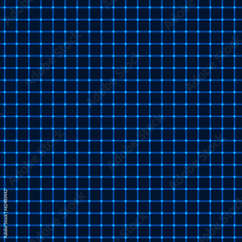 Neon blue grid