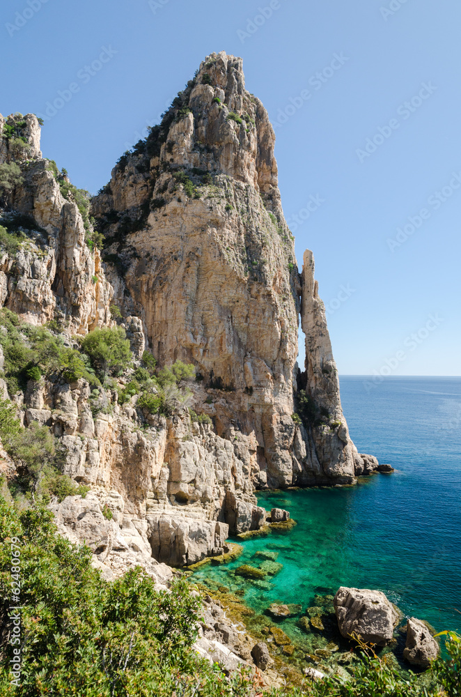 Sardinia: Pedra Longa rock (128 mt), Ogliastra region