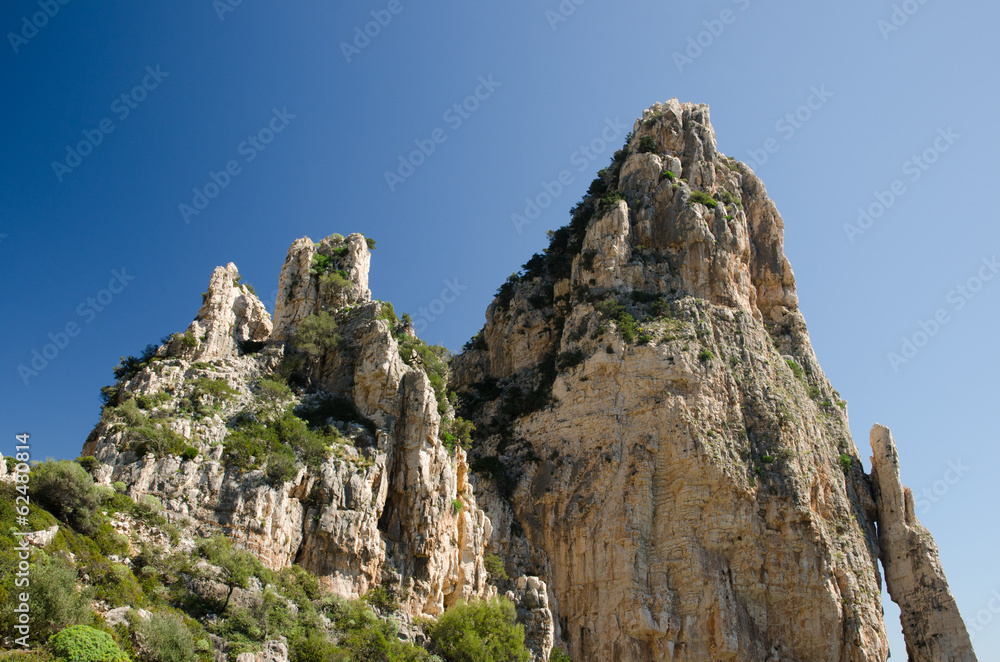 Pedra Longa rock, Ogliastra region, Sardinia. Pedra Longa rock, Ogliastra region, Sardinia.