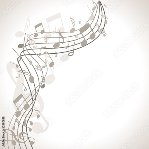 musischer Hintergrund mit Noten