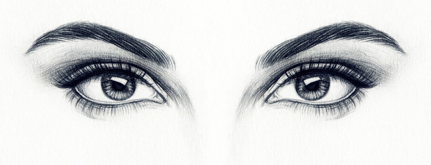 Leinwandbilder Aquarell Gesicht woman eyes  © Anna Ismagilova