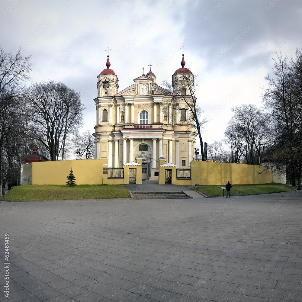 Peter and Paul ancient church in Vilnius.