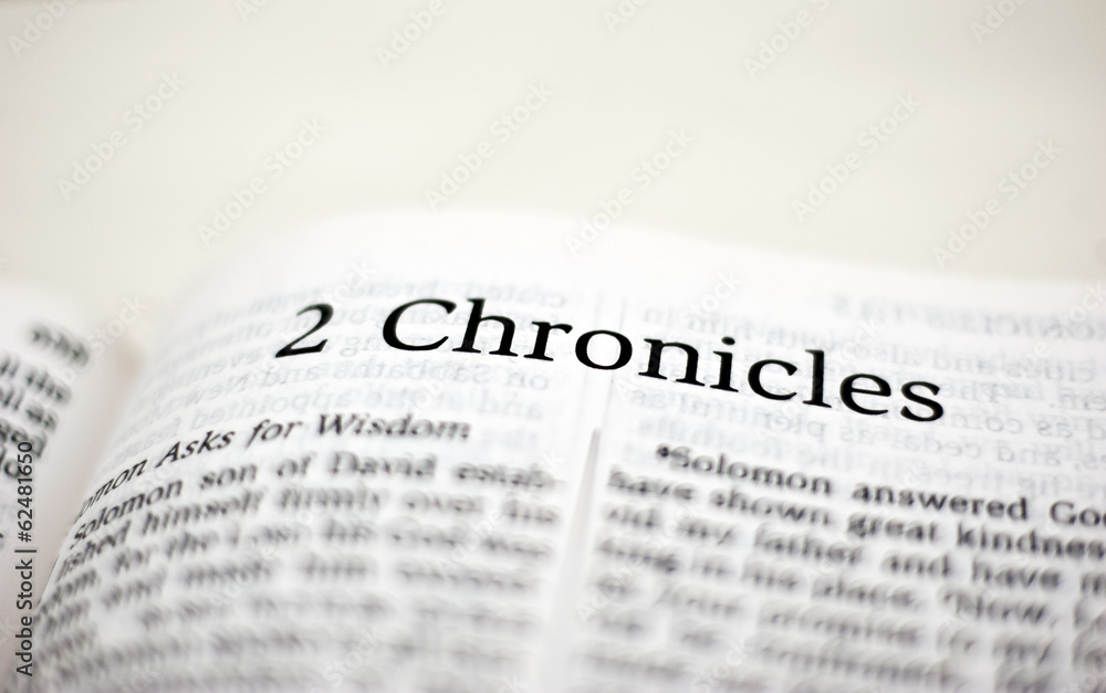 Fototapeta premium Book of 2 Chronicles