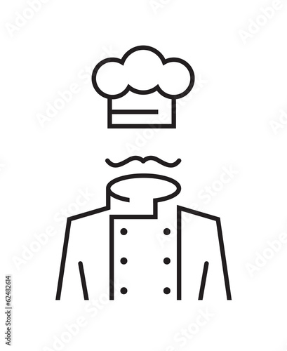 mustachioed chef