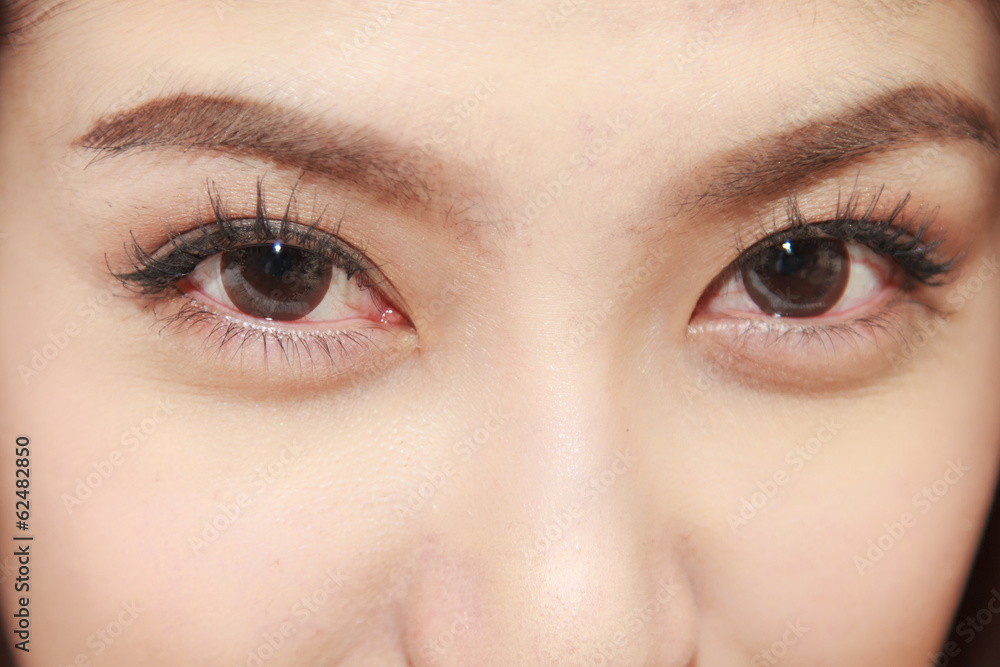 Naklejka premium Closeup of woman eyes