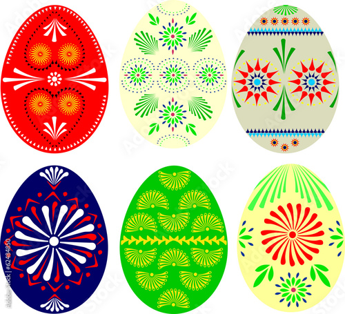 Vector easter eggs