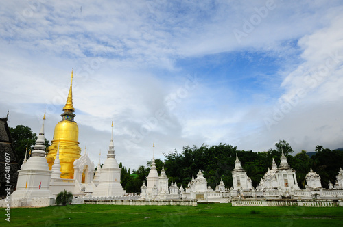 Wat Suan Dok monastery in Chiang Mai Thailand