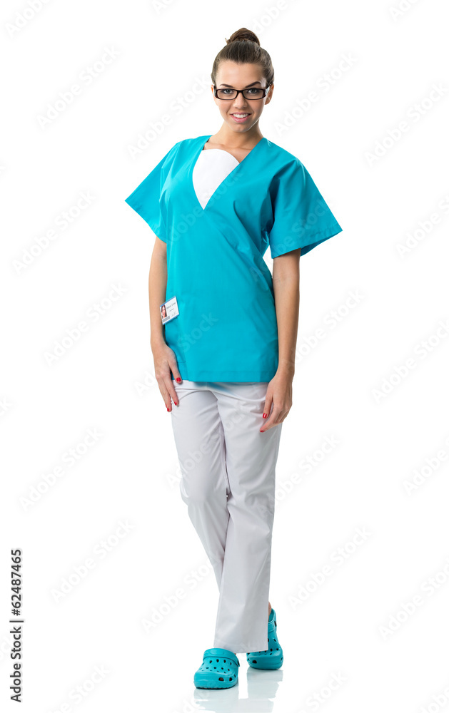 Beautiful surgeon portrait,with glasses Beautiful surgeon portrait,with glasses