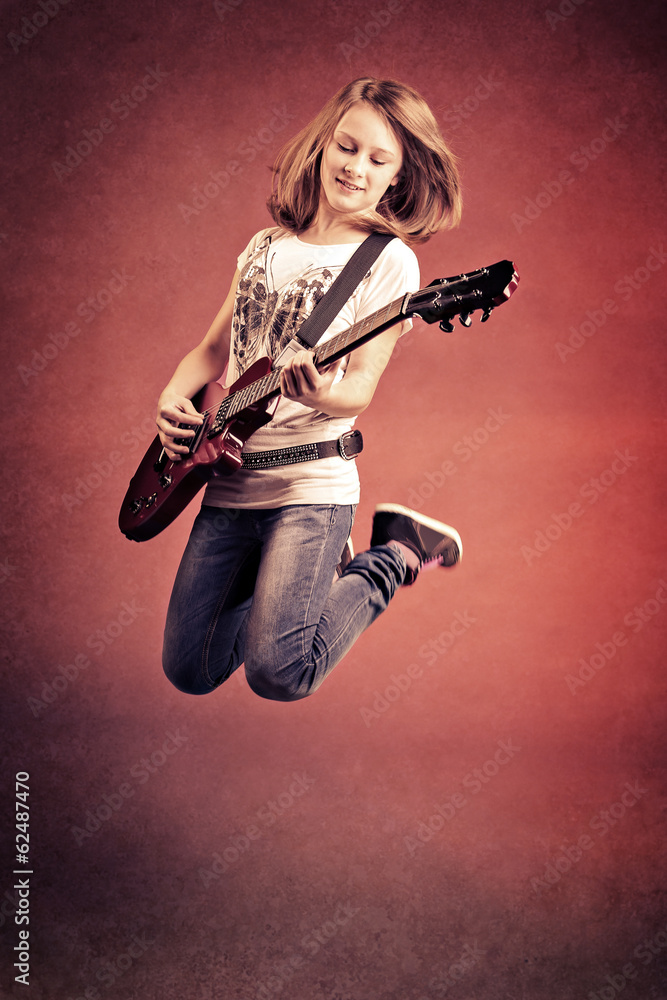 Fototapeta premium Rock and Roll girl