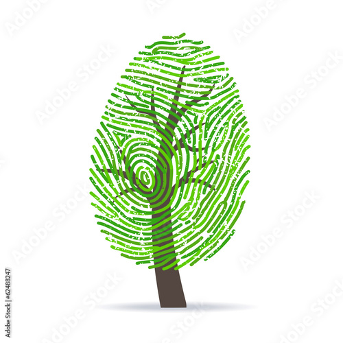 Fingerprint green tree