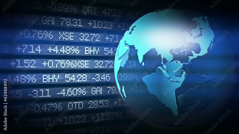 Global Finance Stock Market Animation Global Finance Stock Market Animation