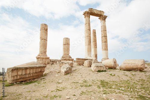 Roman ruins on the Amman citadel, Jordan